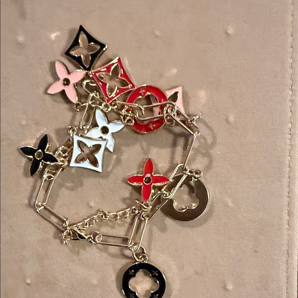 Elegant Multicolor Charm Bracelet 14k gold plated - Picture 6 of 6